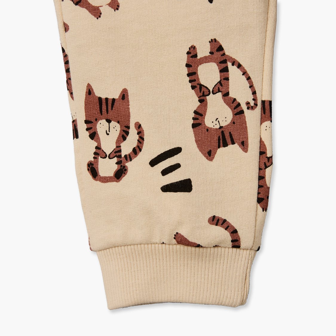 Juniors Tiger Print Sweatshirt with Joggers Set