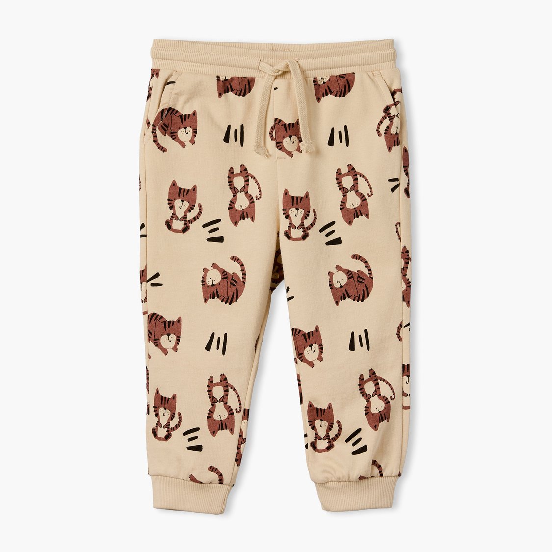Juniors Tiger Print Sweatshirt with Joggers Set