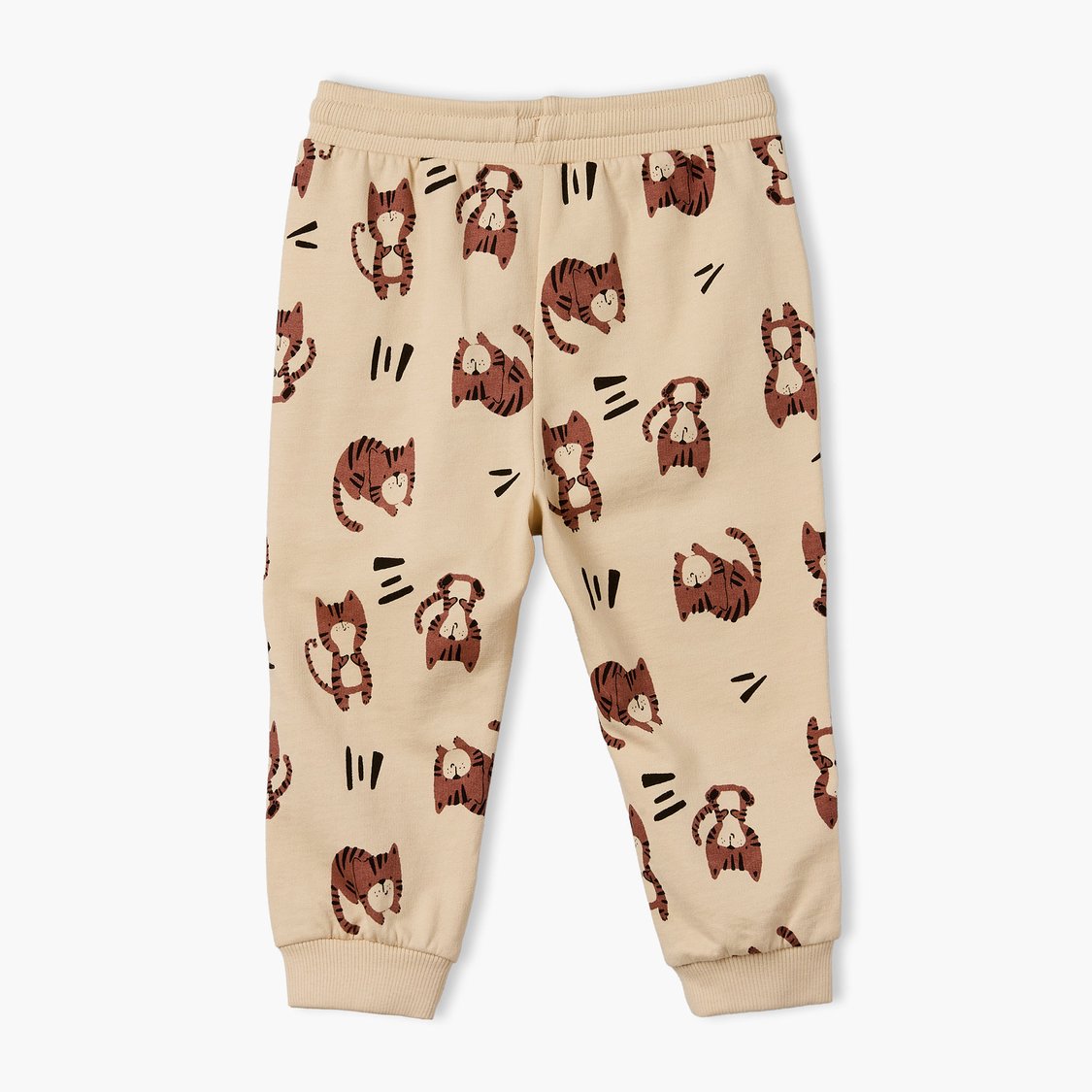 Juniors Tiger Print Sweatshirt with Joggers Set