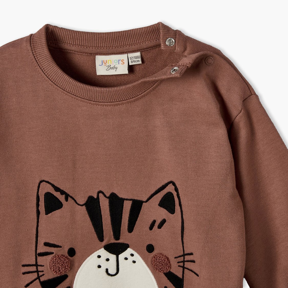 Juniors Tiger Print Sweatshirt with Joggers Set