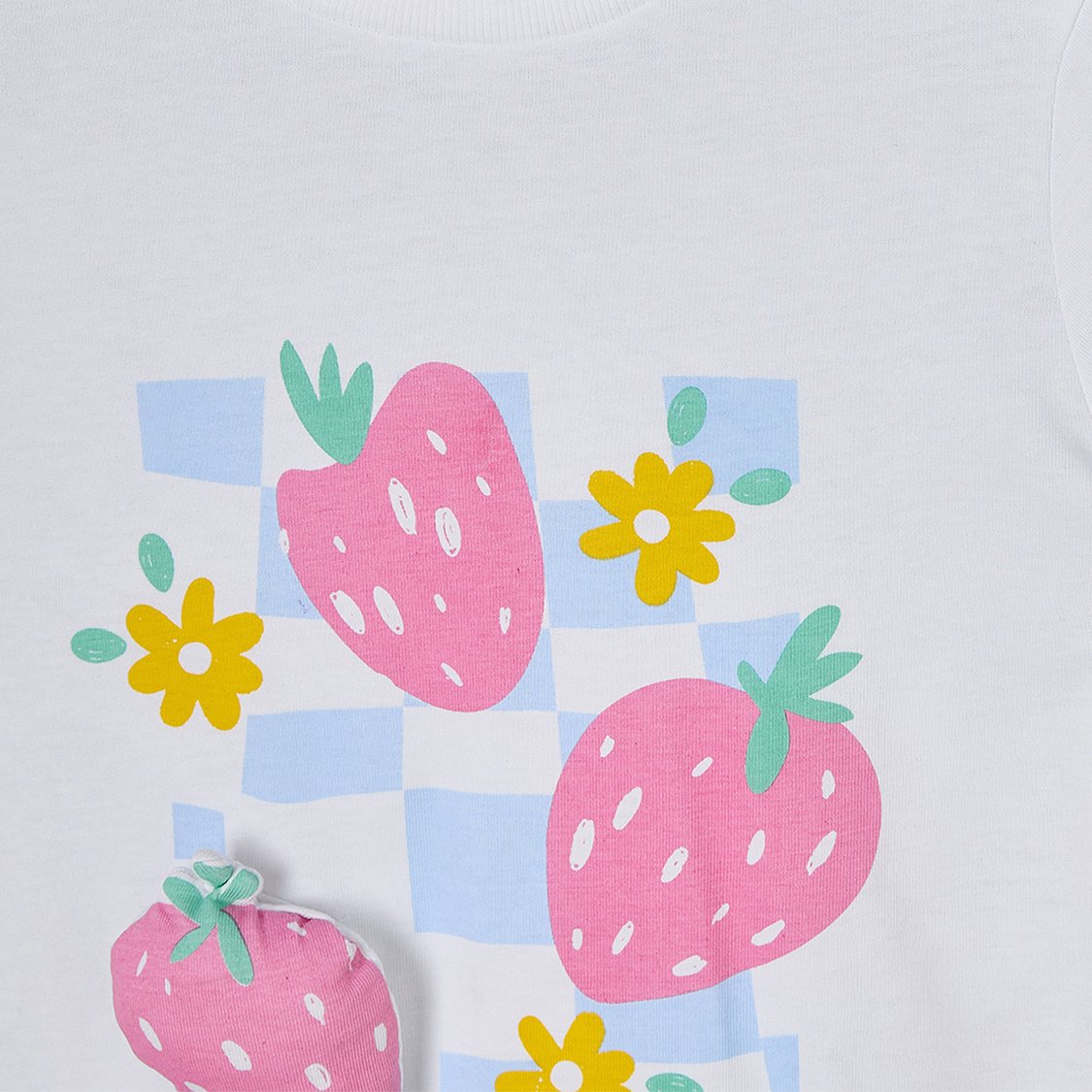 Juniors Printed T-shirt with Pyjama Set