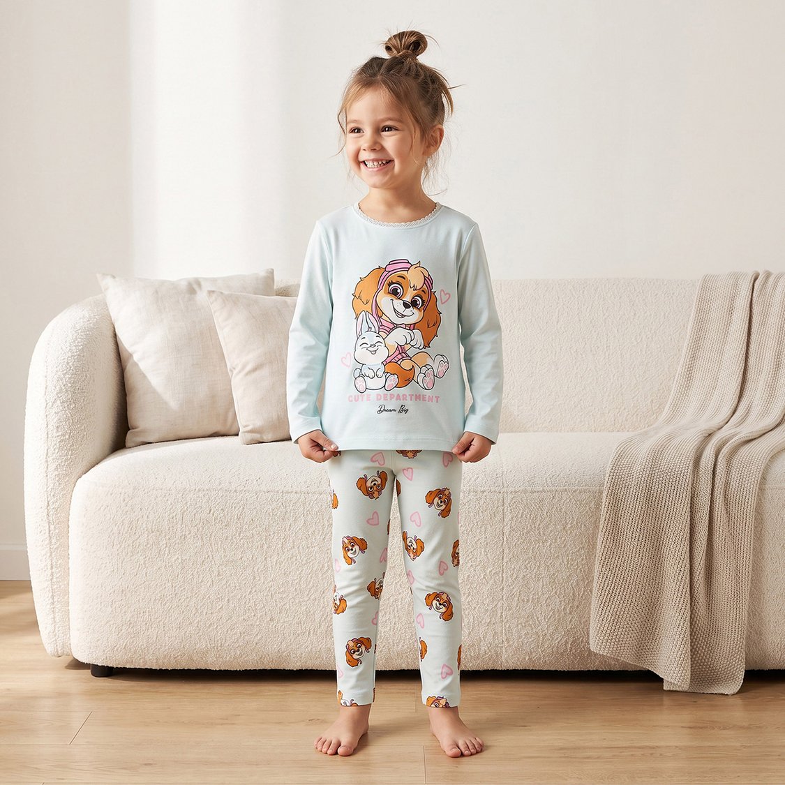 Juniors Skye Print T-shirt and Pyjama Set