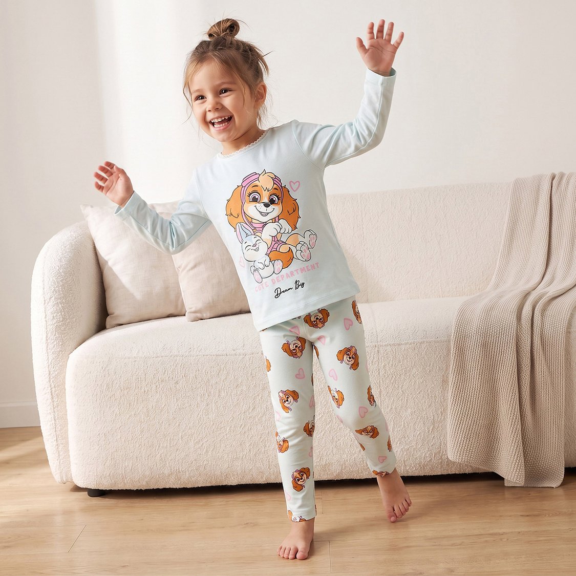 Juniors Skye Print T-shirt and Pyjama Set