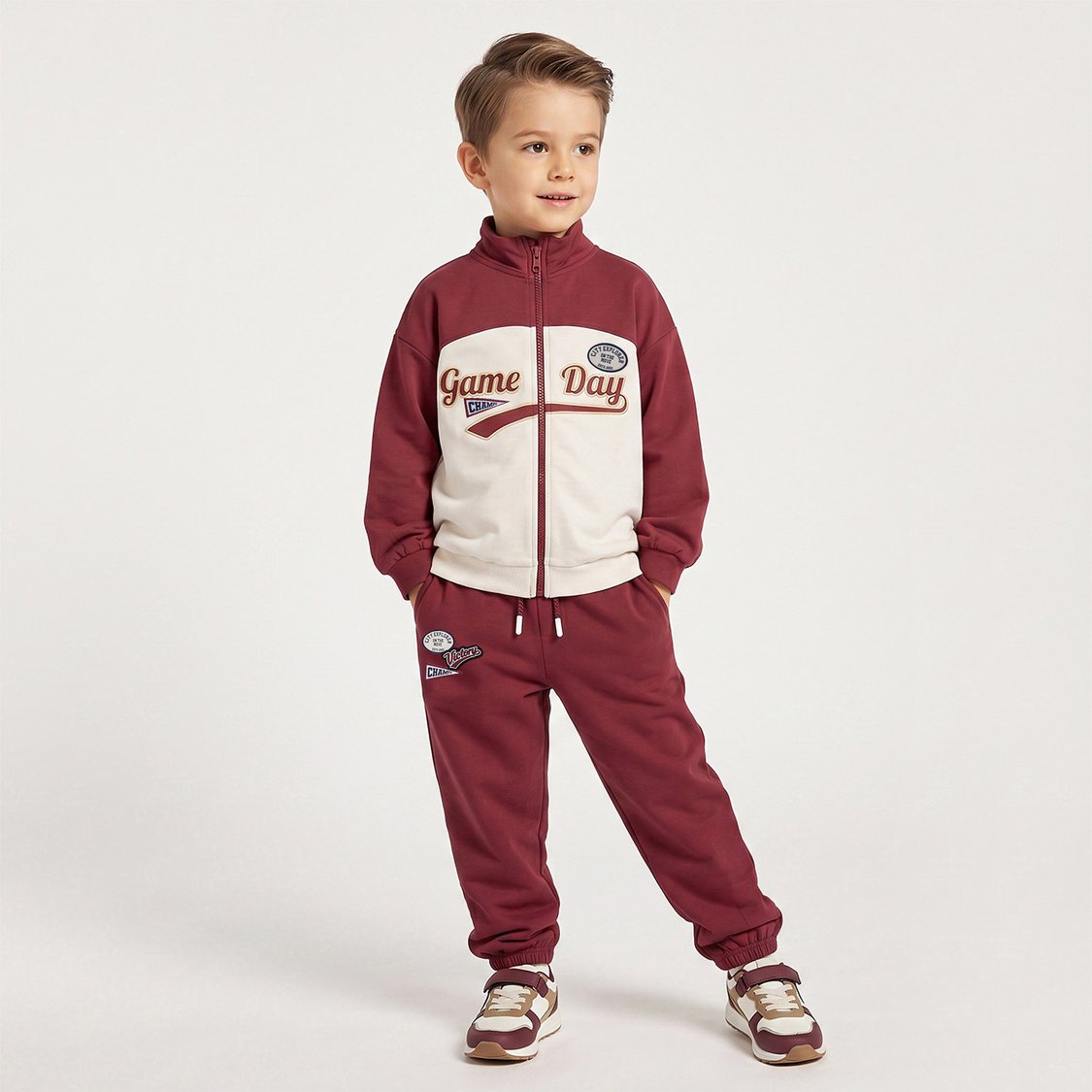 Juniors Colourblock Sweatshirt with Joggers Set