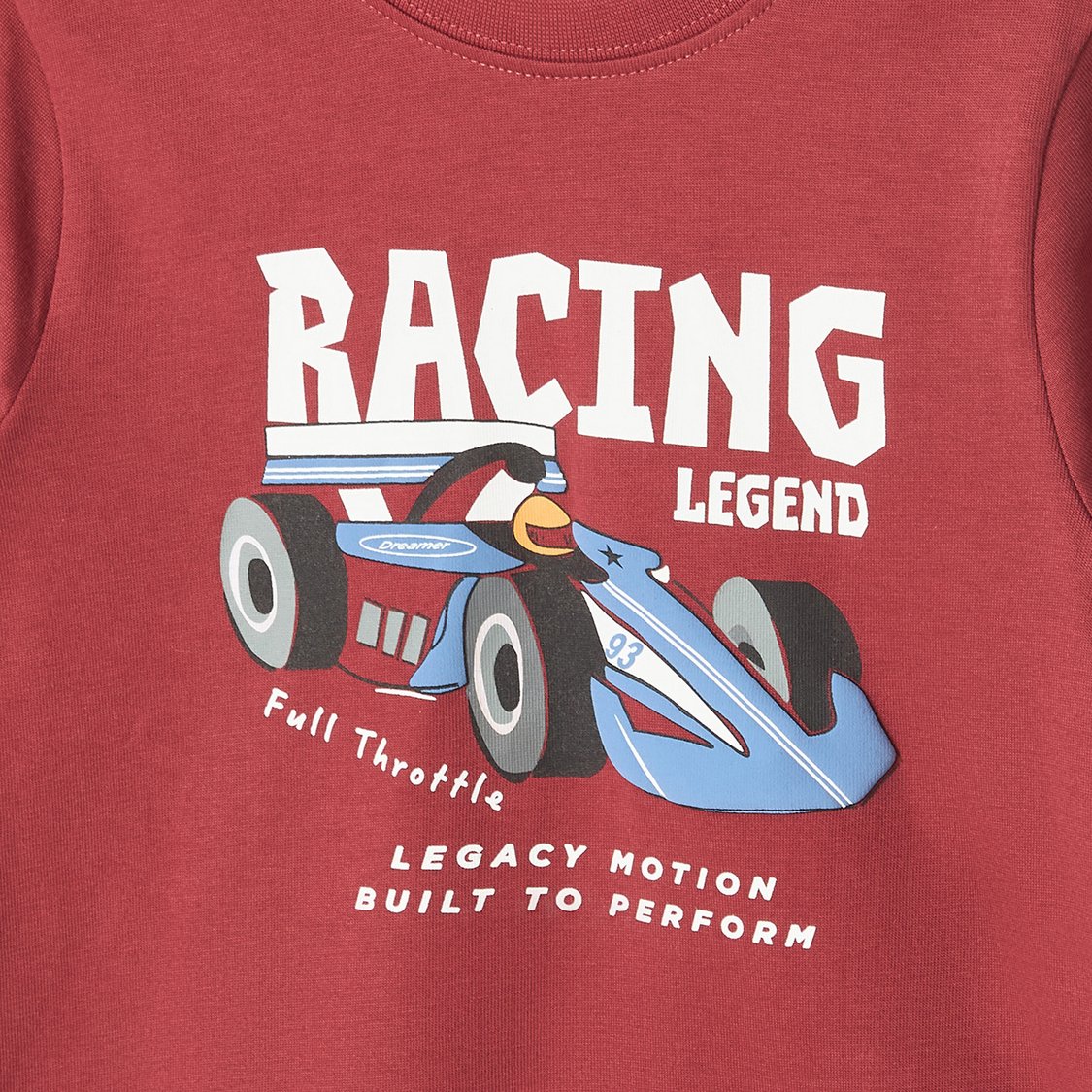 Juniors Racing Car Print T-shirt