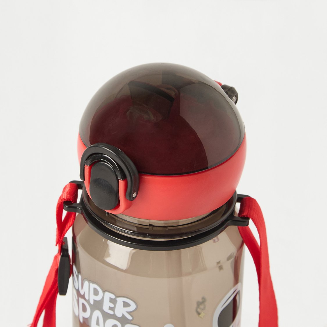 Juniors Space Print No Spill Straw Water Bottle - 400 ml
