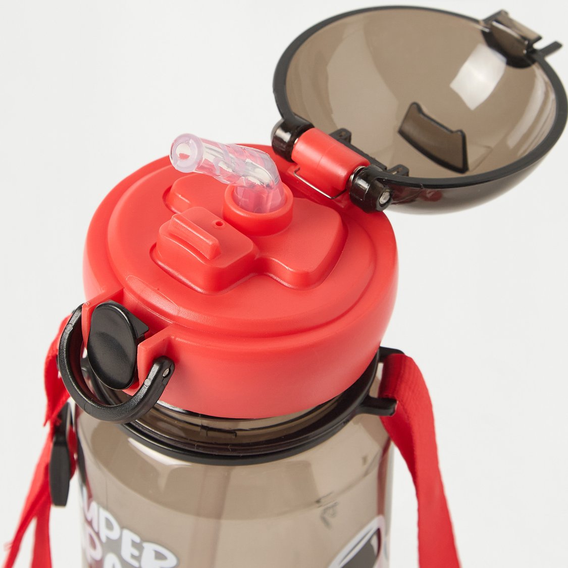 Juniors Space Print No Spill Straw Water Bottle - 400 ml