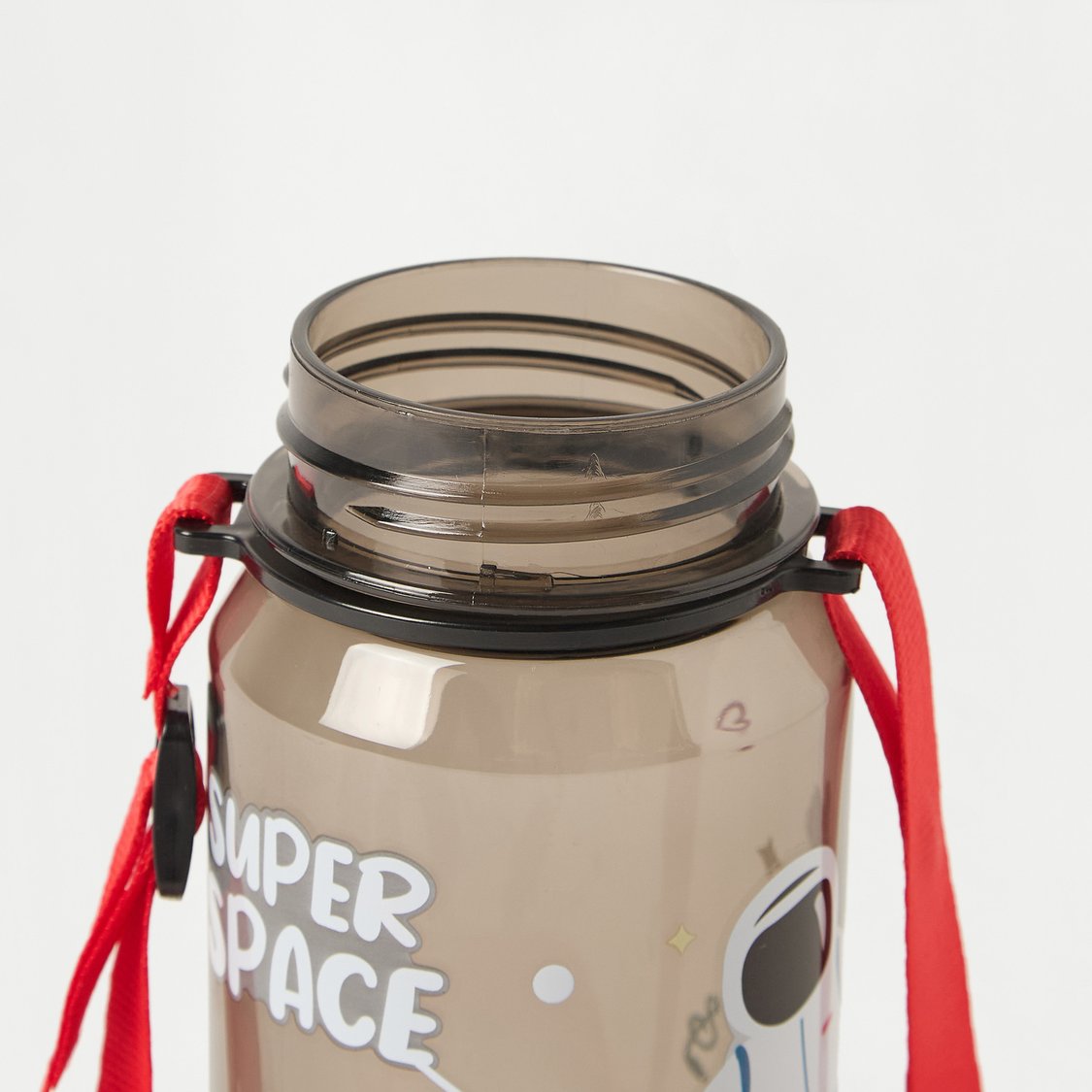 Juniors Space Print No Spill Straw Water Bottle - 400 ml