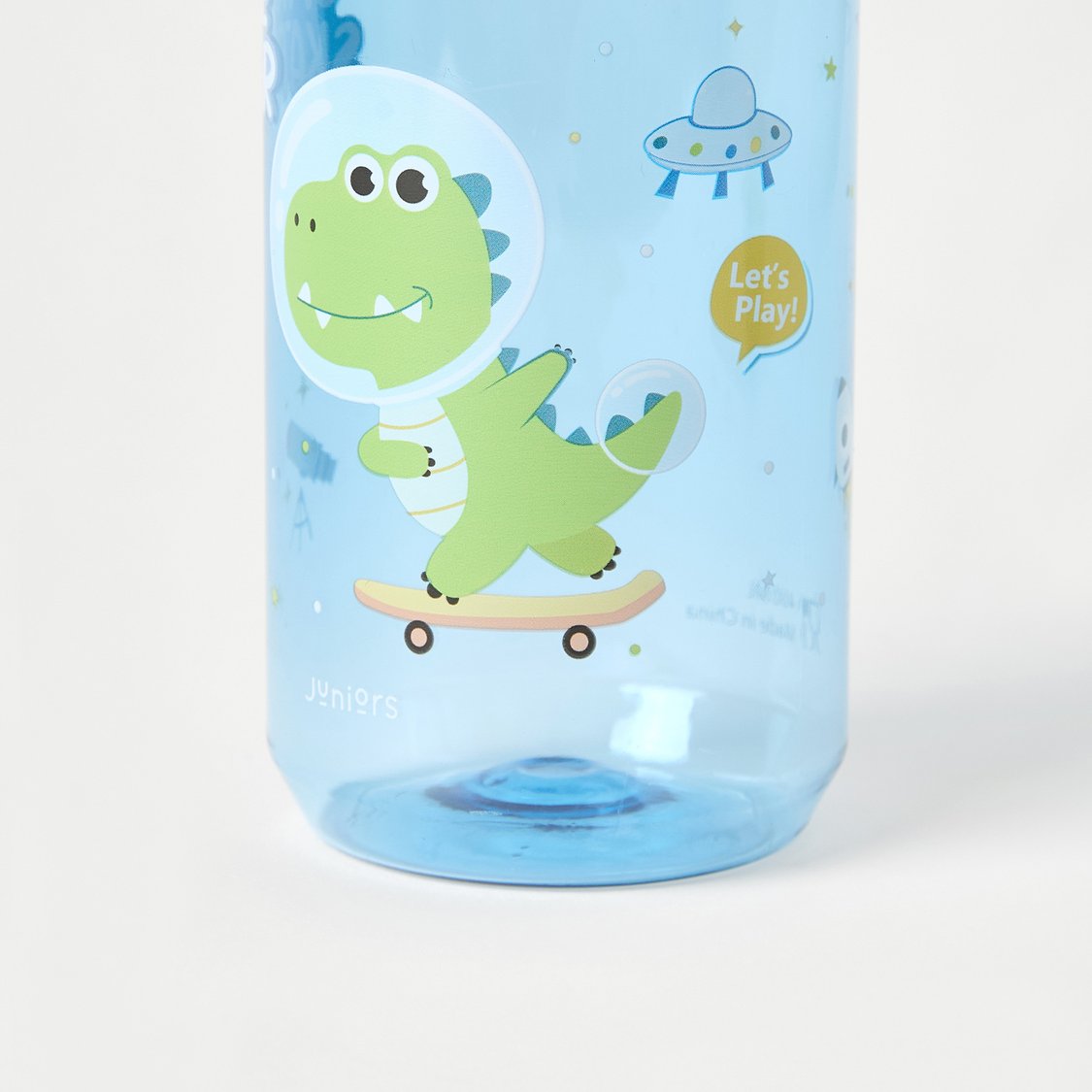 Juniors Dinosaur Print No Spill Straw Water Bottle - 400 ml