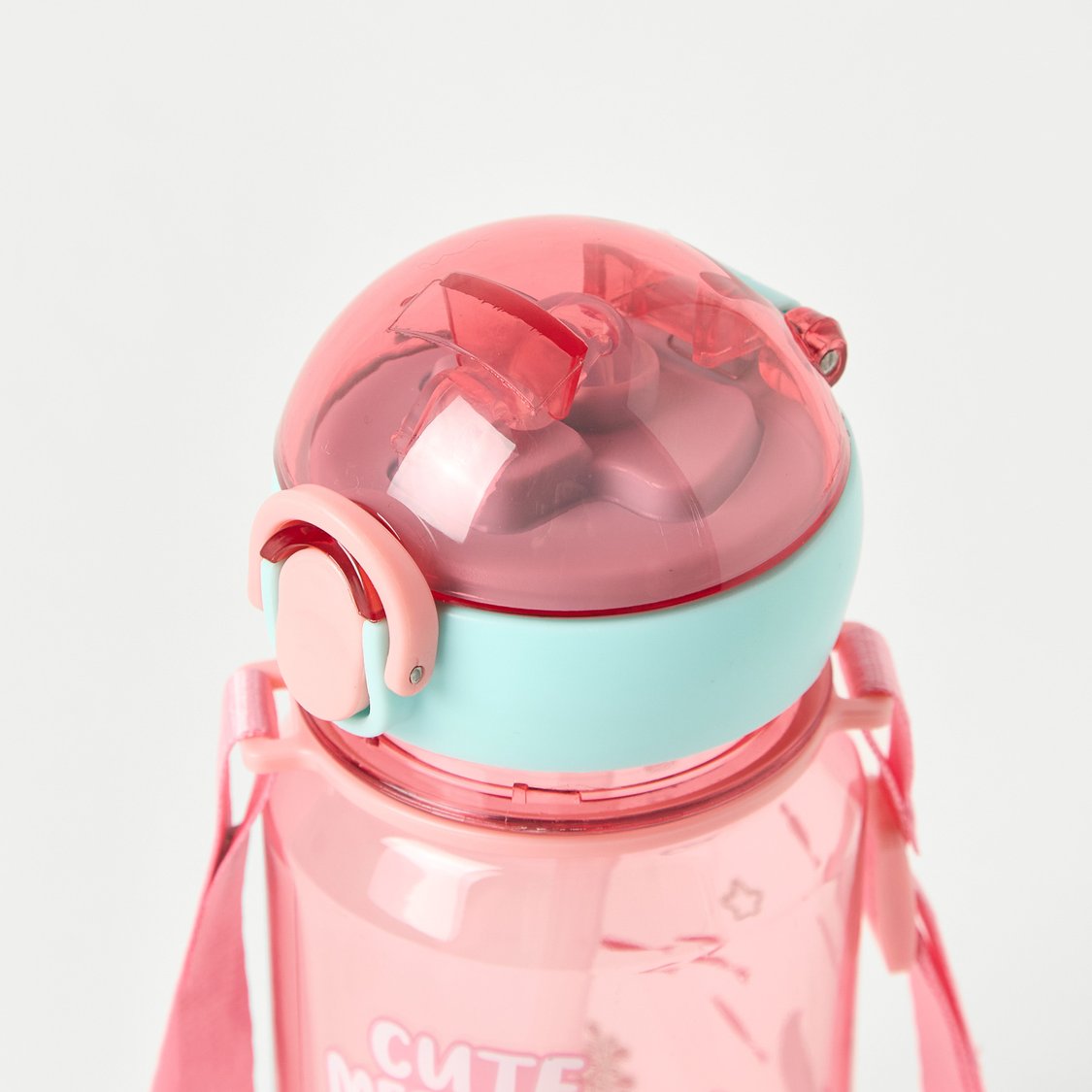 Juniors Mermaid Print Straw Water Bottle - 400 ml