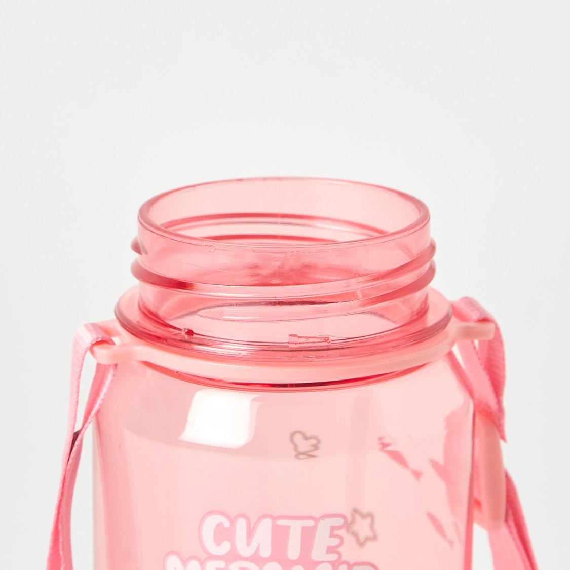 Juniors Mermaid Print Straw Water Bottle - 400 ml