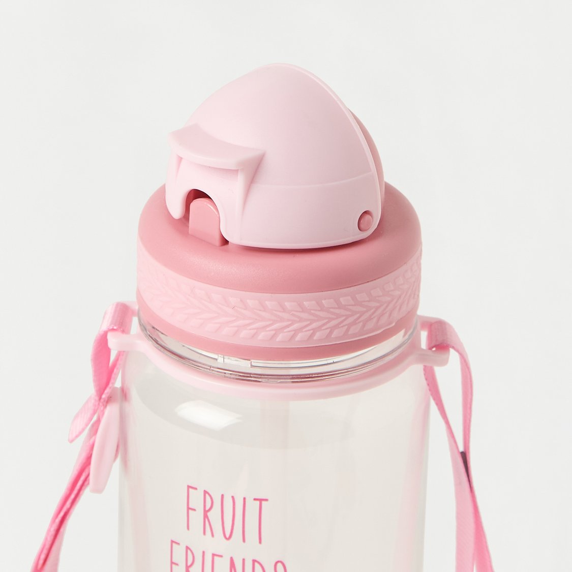 Juniors Fruit Print Flip Straw Water Bottle - 350 ml