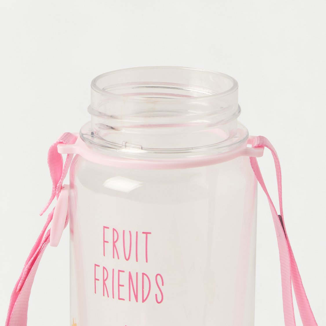 Juniors Fruit Print Flip Straw Water Bottle - 350 ml
