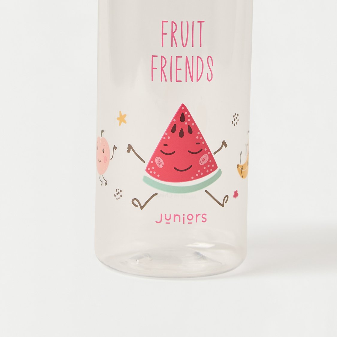 Juniors Fruit Print Flip Straw Water Bottle - 350 ml
