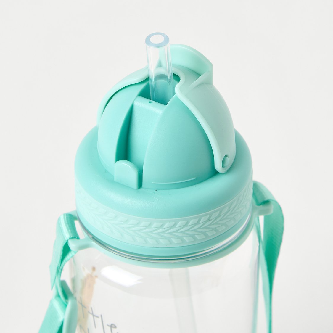 Juniors Animal Print Tritan Flip Straw Water Bottle - 350 ml