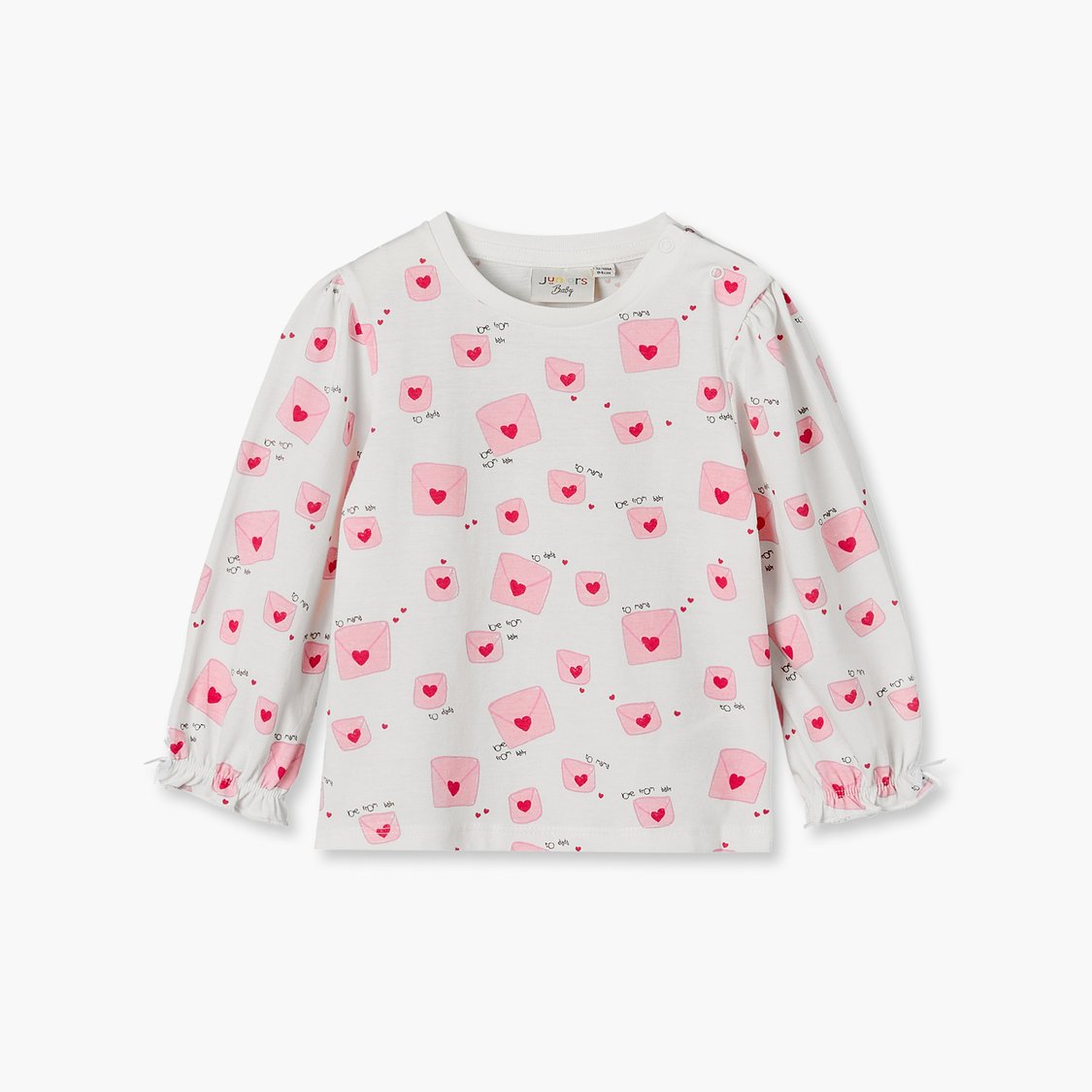 Juniors Heart Print T-shirt