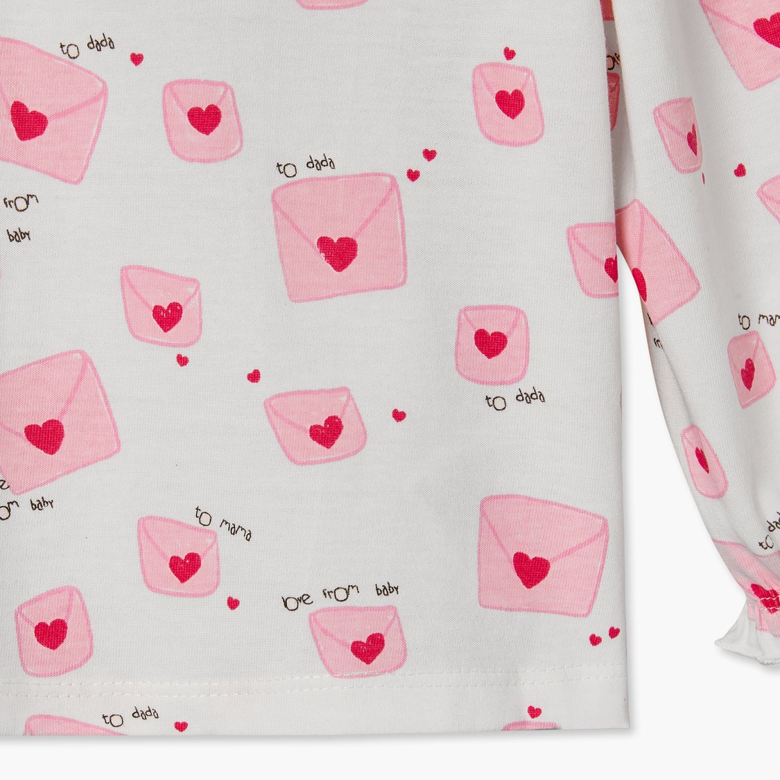 Juniors Heart Print T-shirt
