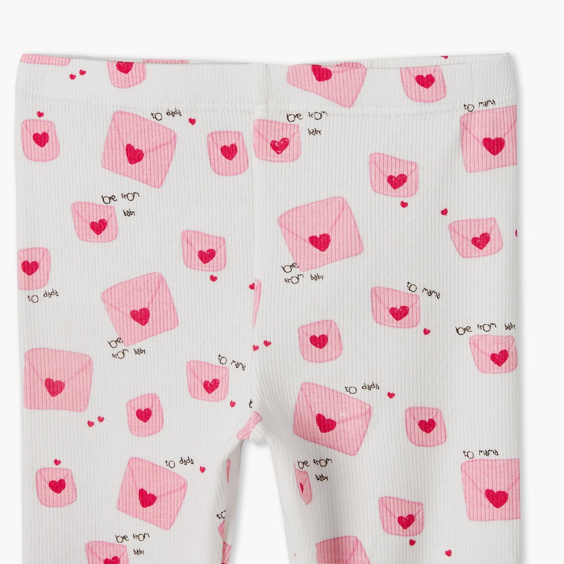 Juniors Heart Print Leggings