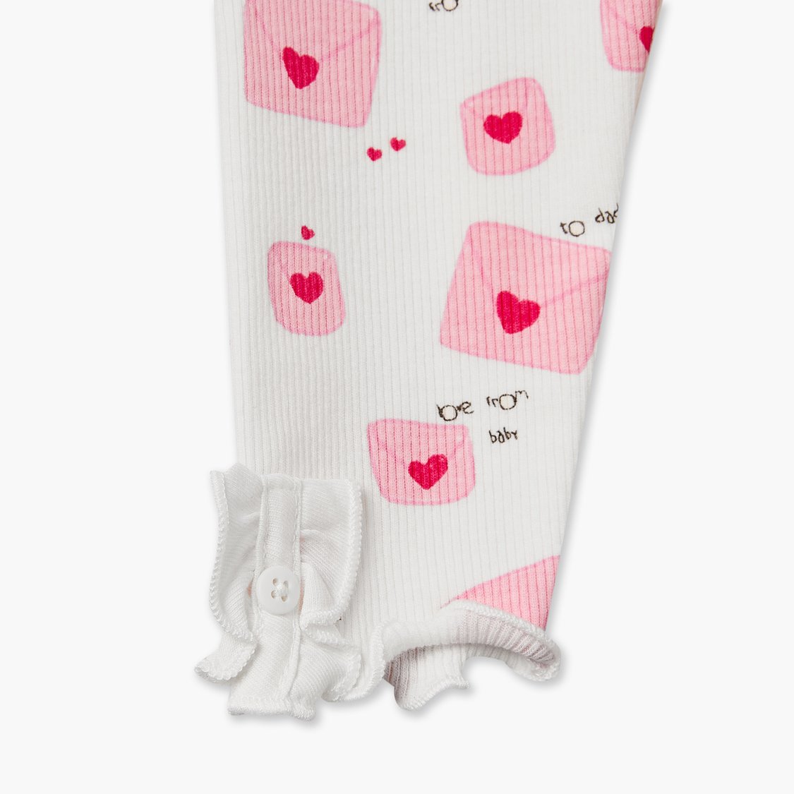 Juniors Heart Print Leggings