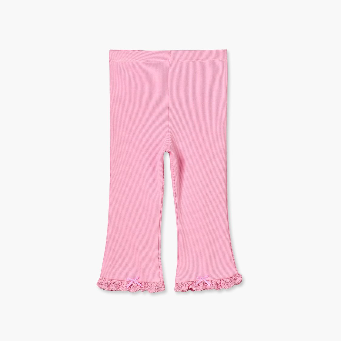 Juniors Ribbed Flared Leggings