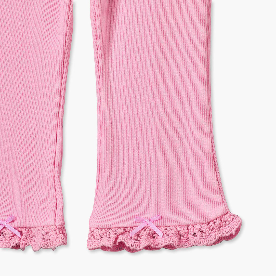 Juniors Ribbed Flared Leggings