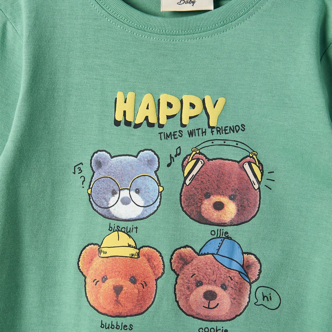 Juniors Bear Print T-shirt
