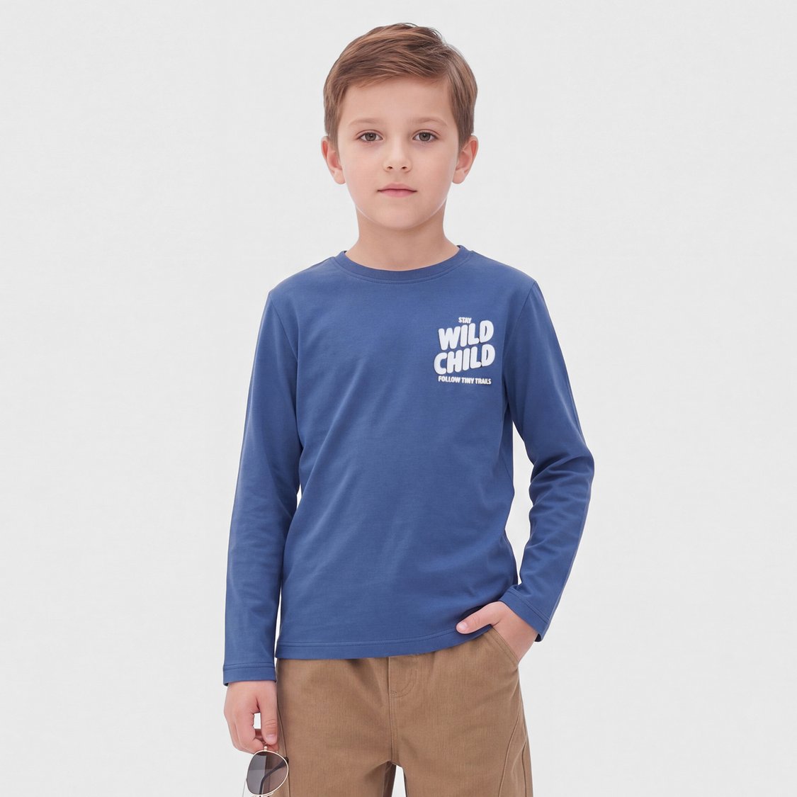 Juniors Printed Long Sleeve T-shirt