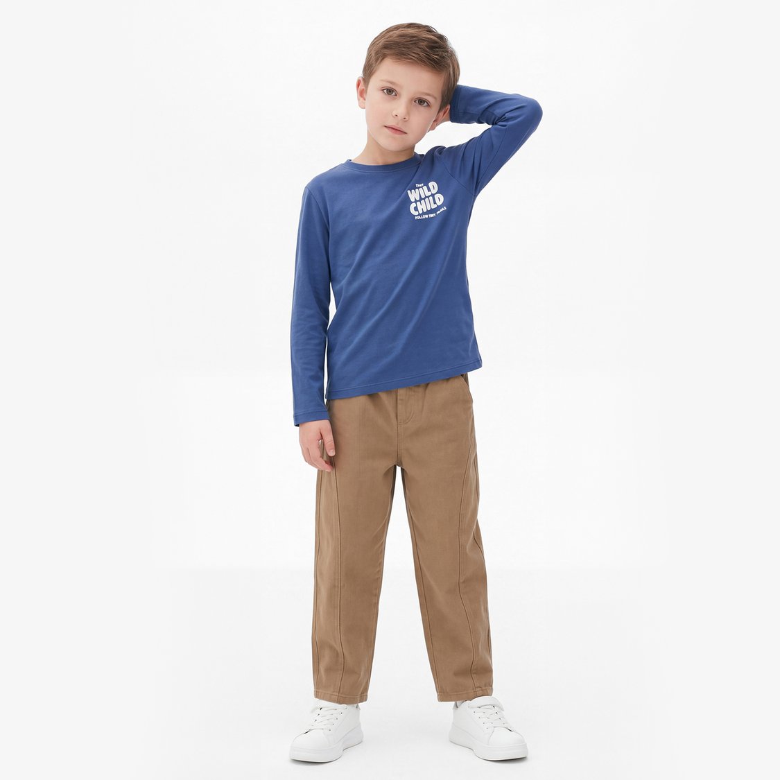 Juniors Printed Long Sleeve T-shirt
