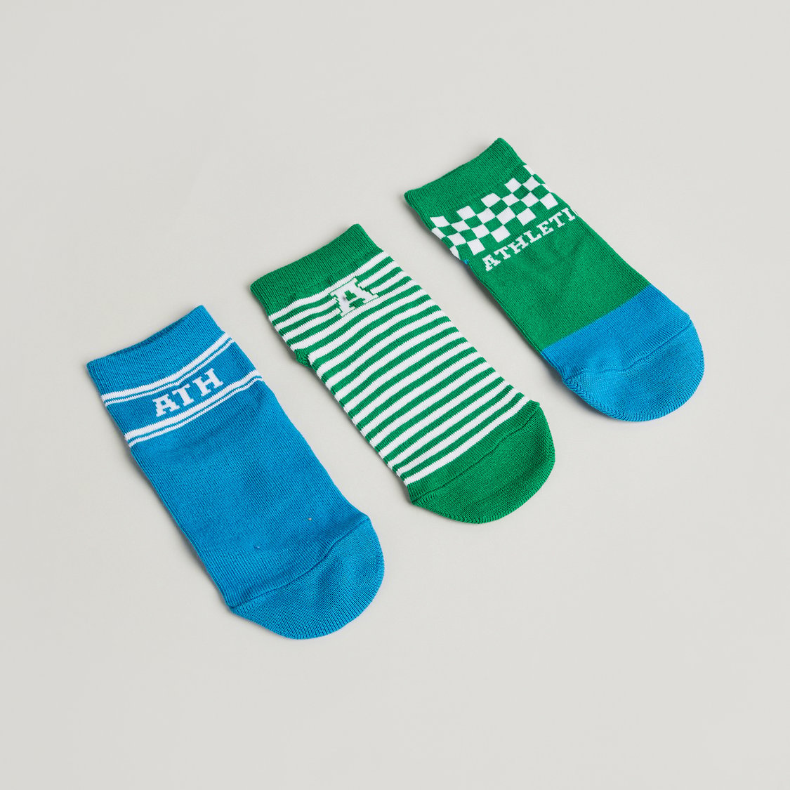Juniors Assorted No Show Socks - Pack of 3