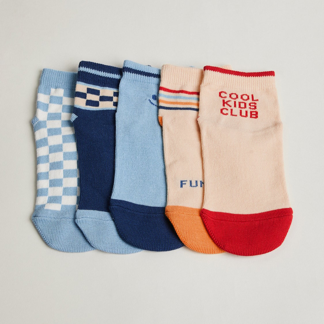 Juniors Assorted No Show Socks - Pack of 5