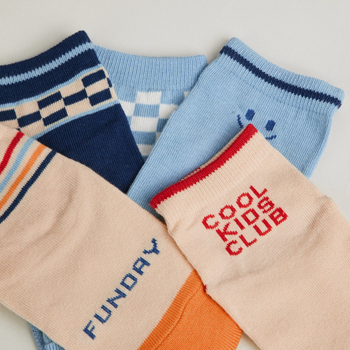 Juniors Assorted No Show Socks - Pack of 5