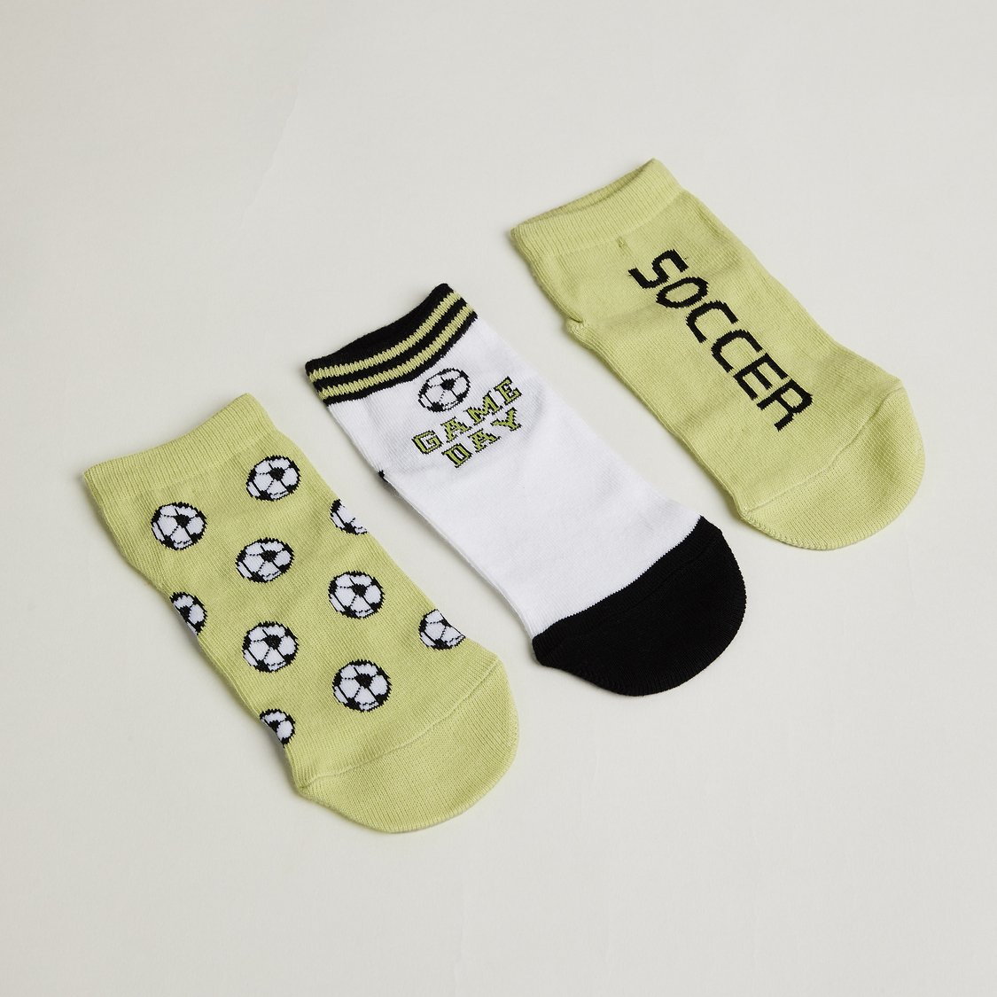 Juniors Assorted No Show Socks - Pack of 3