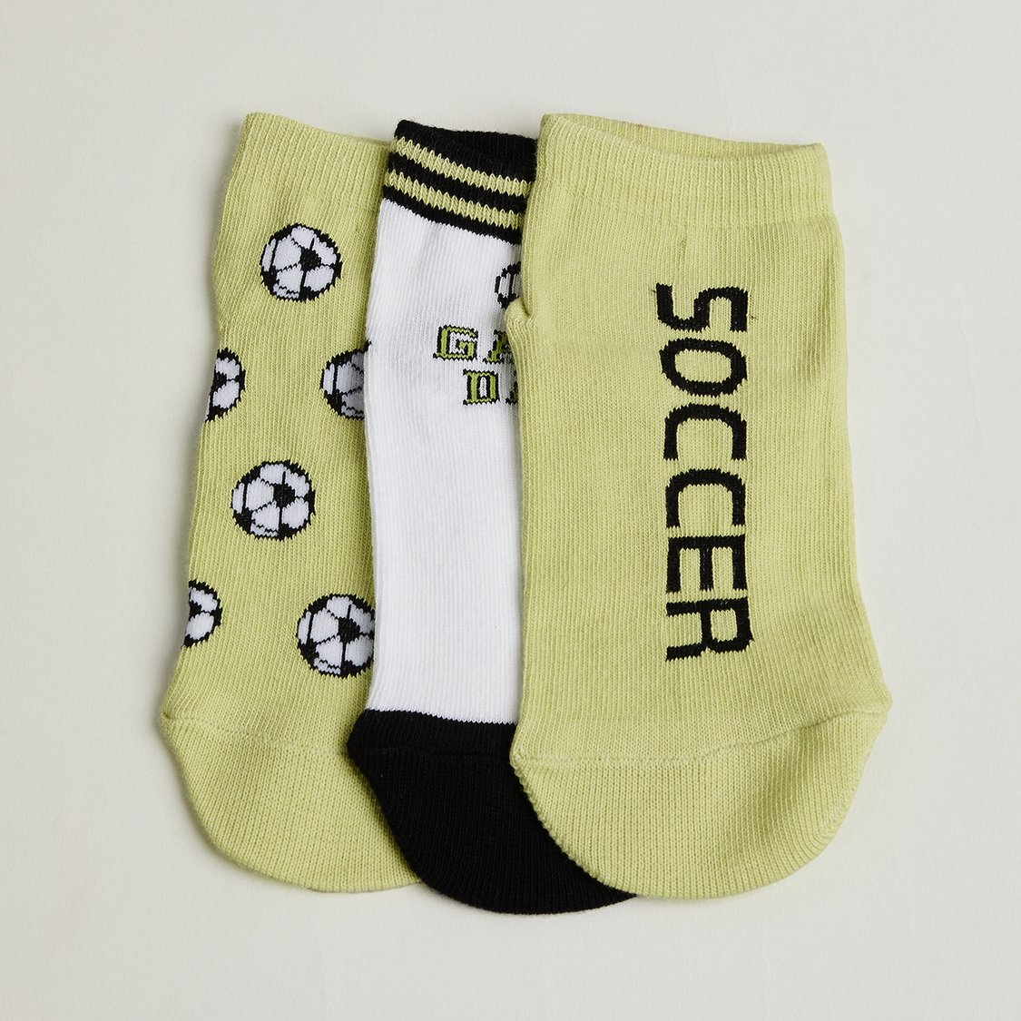 Juniors Assorted No Show Socks - Pack of 3