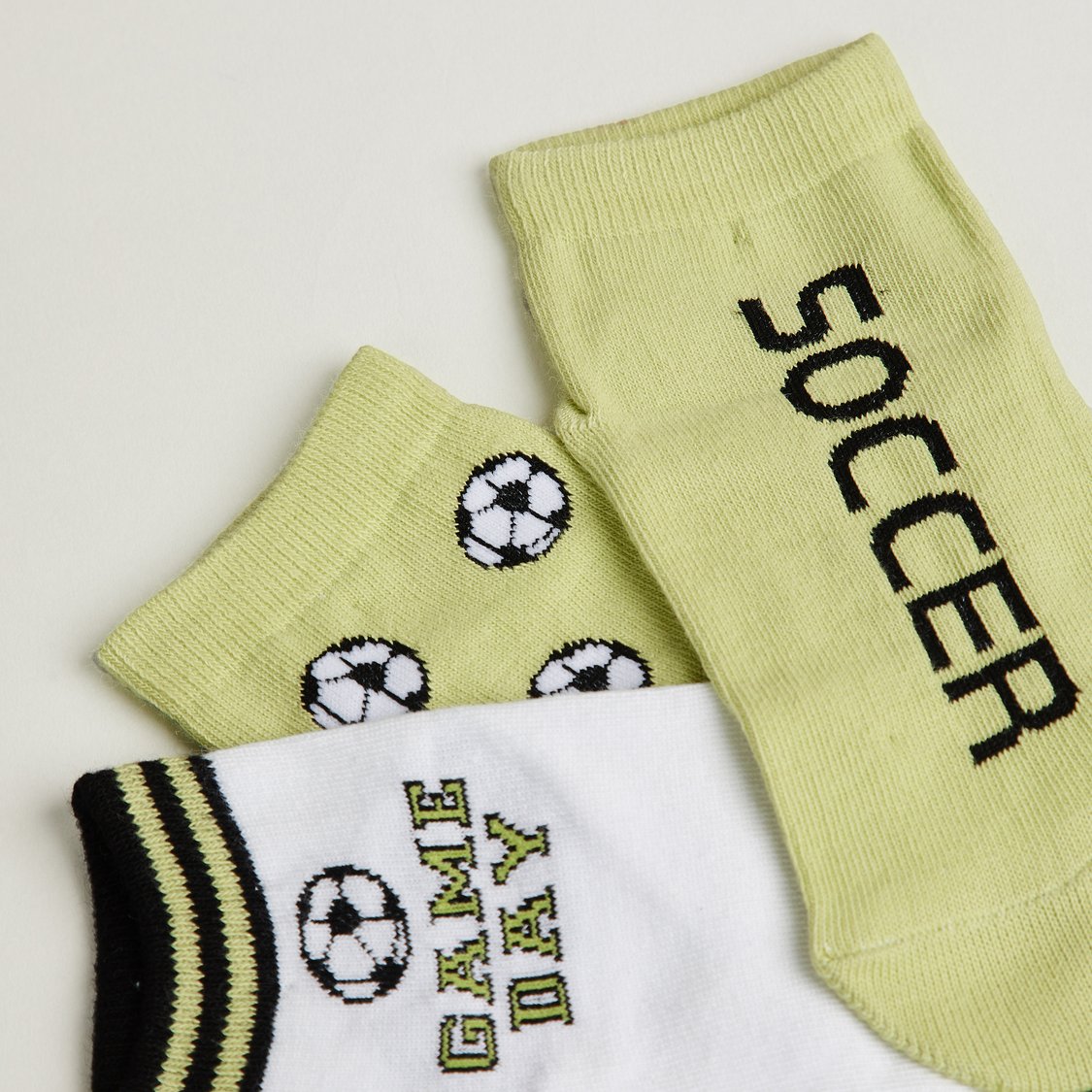 Juniors Assorted No Show Socks - Pack of 3