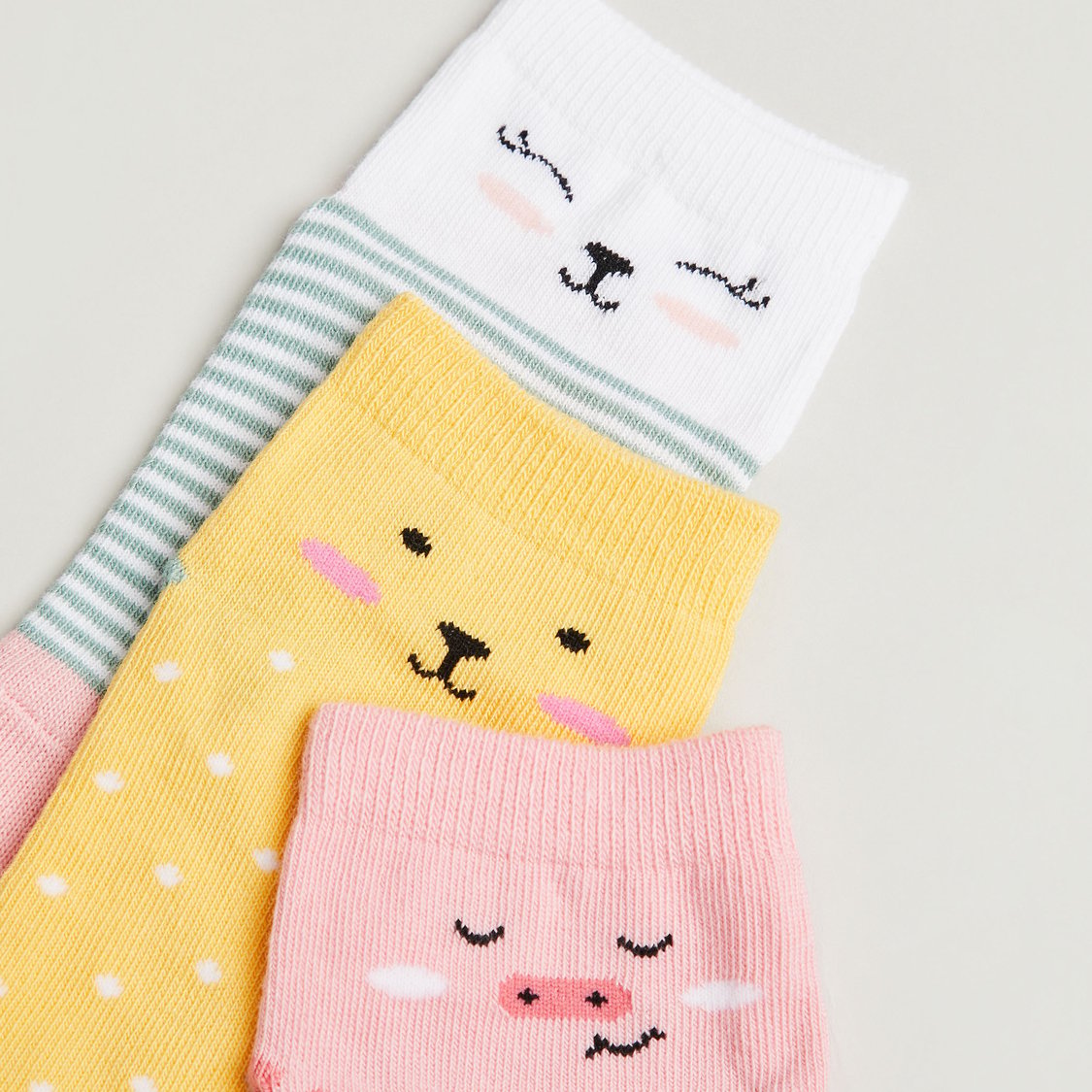 Juniors Printed No-Show Socks - Pack of 3