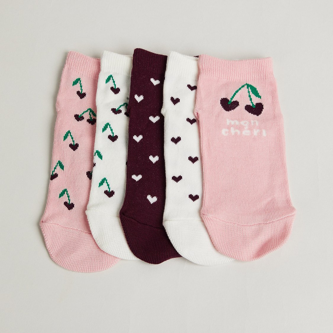 Juniors Printed No-Show Socks - Pack of 5