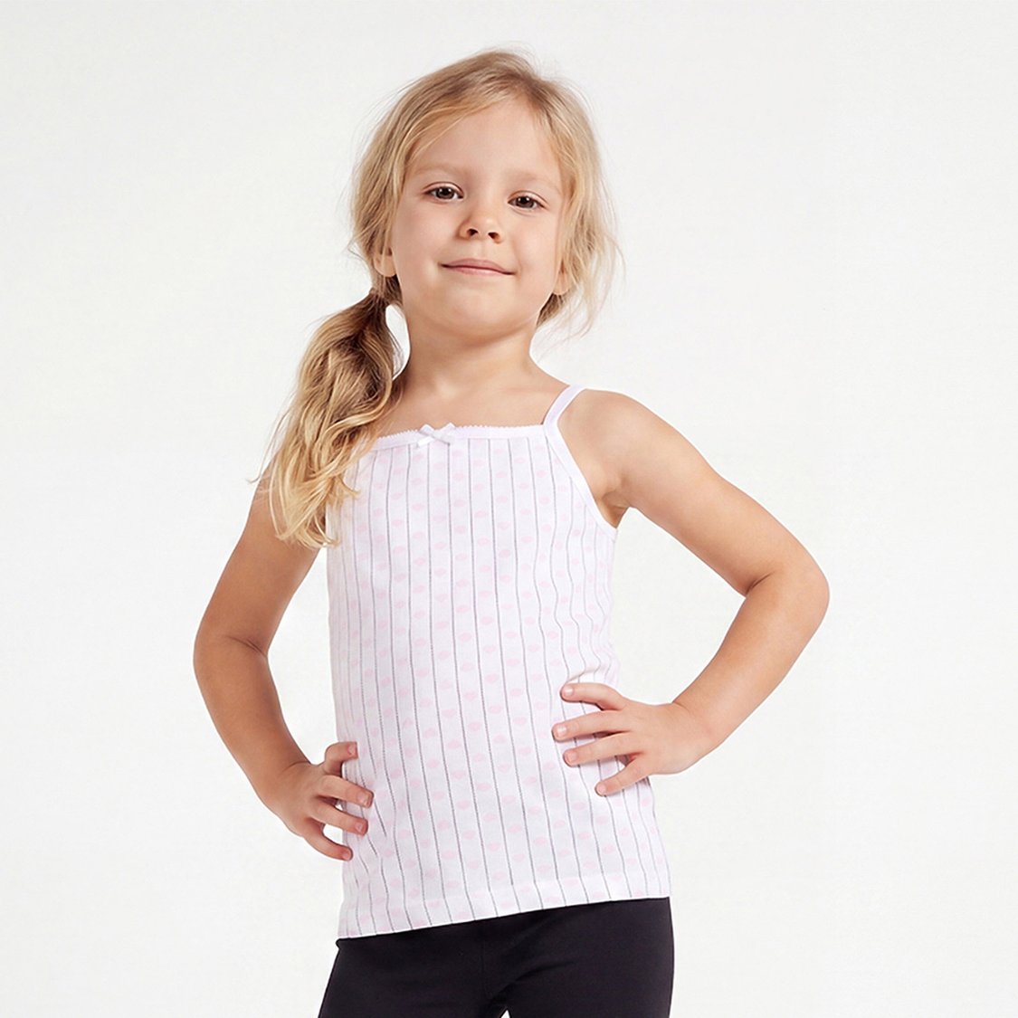 Juniors Heart Print Camisole - Pack of 3