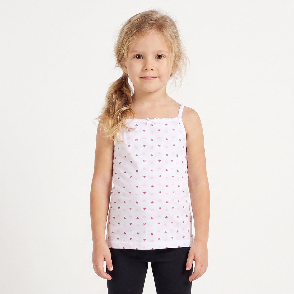 Juniors Heart Print Camisole - Pack of 3
