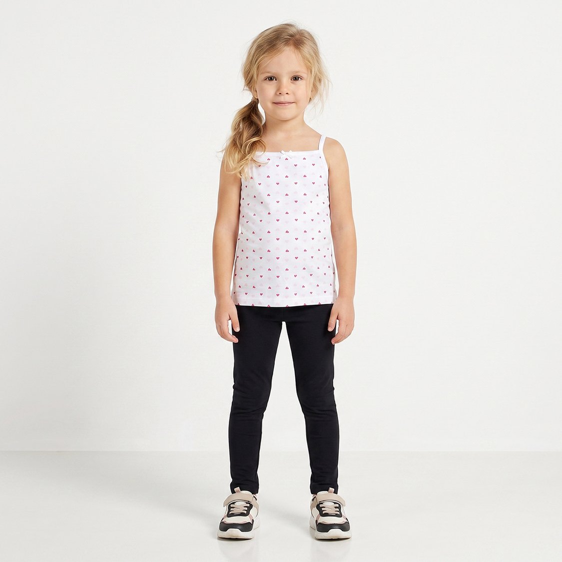 Juniors Heart Print Camisole - Pack of 3
