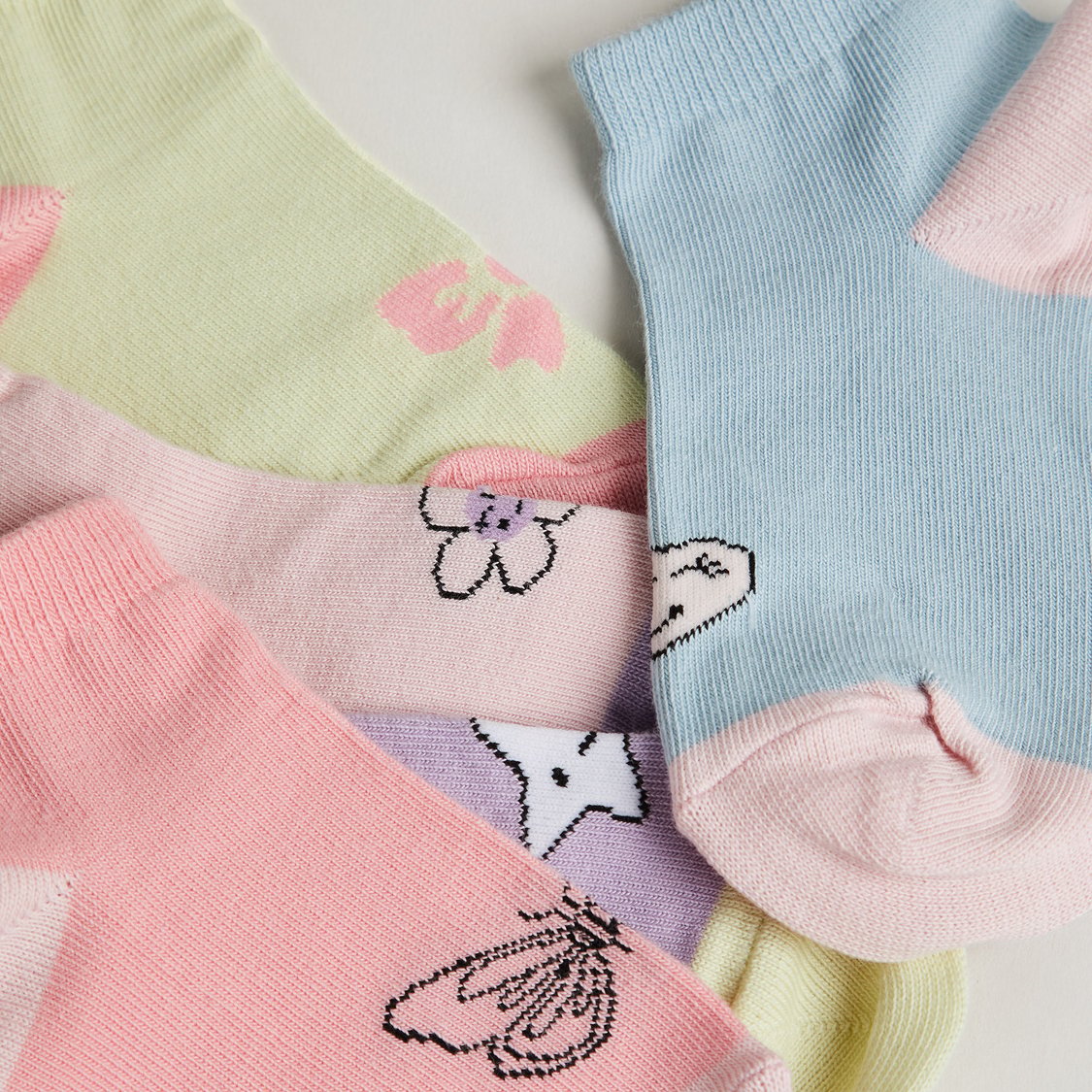 Juniors Assorted Ankle-Length Socks - Pack of 5
