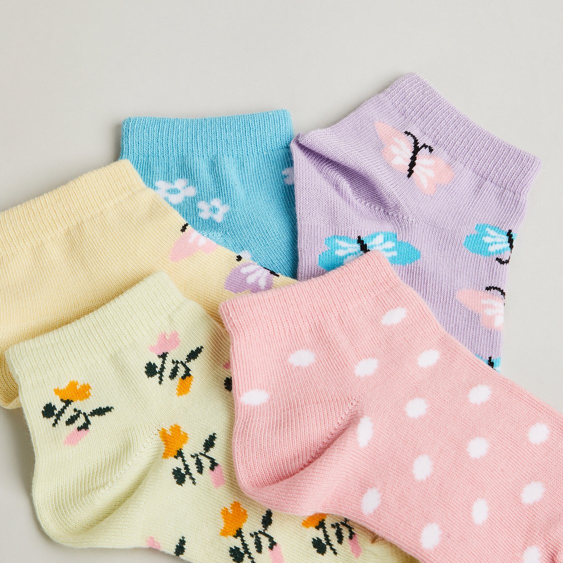 Juniors Assorted Ankle Length Socks - Pack of 5