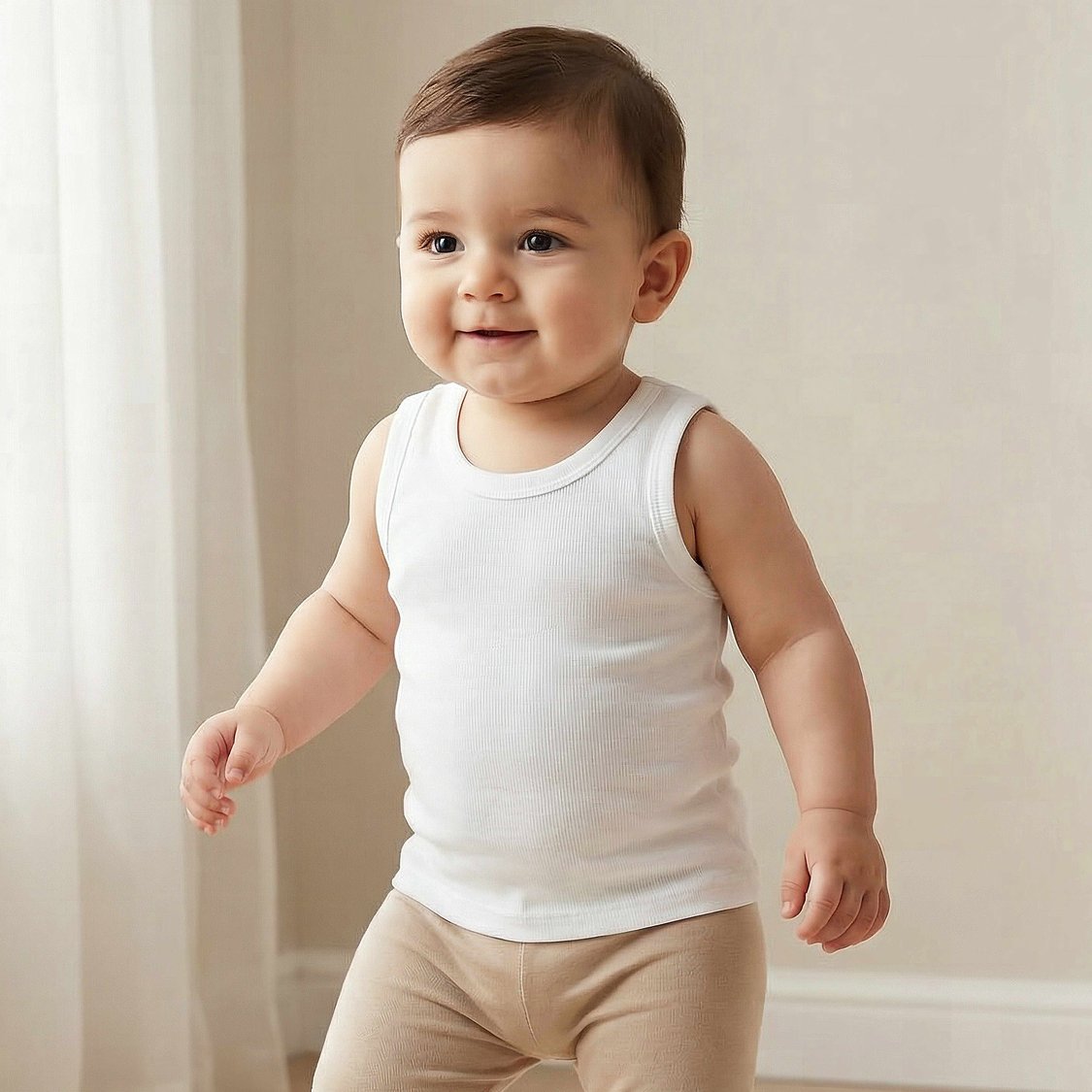 Juniors Ribbed Vests - Pack of 3
