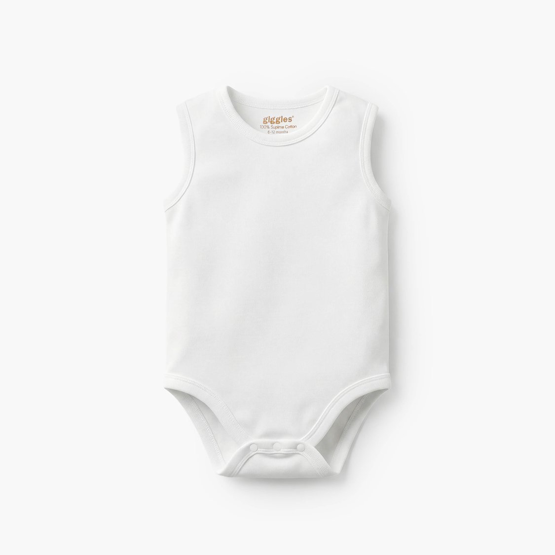 Giggles Solid Sleeveless Bodysuits - Pack of 5