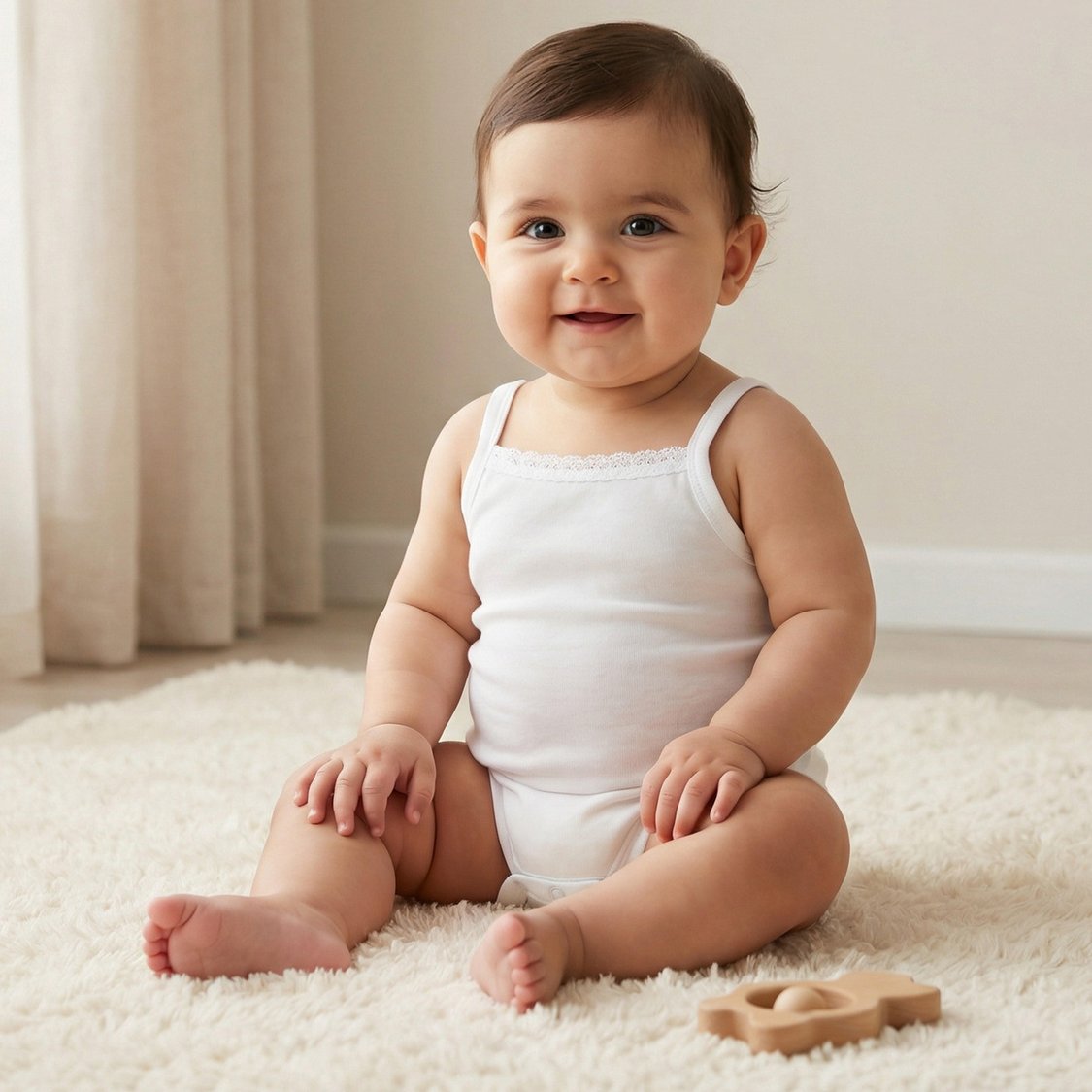 Giggles Solid Sleeveless Bodysuits - Pack of 5