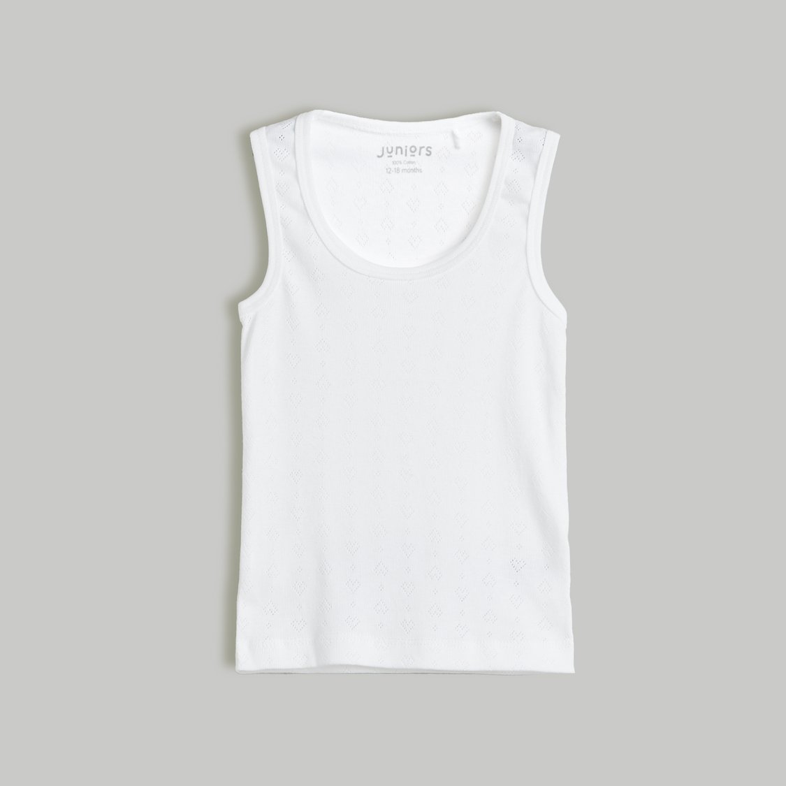 Juniors Eyelet Vests - Pack of 2