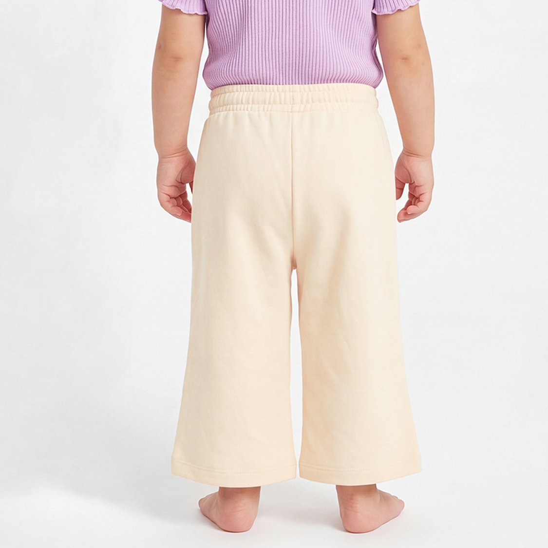Junior Heart Print Wide Leg Track Pants