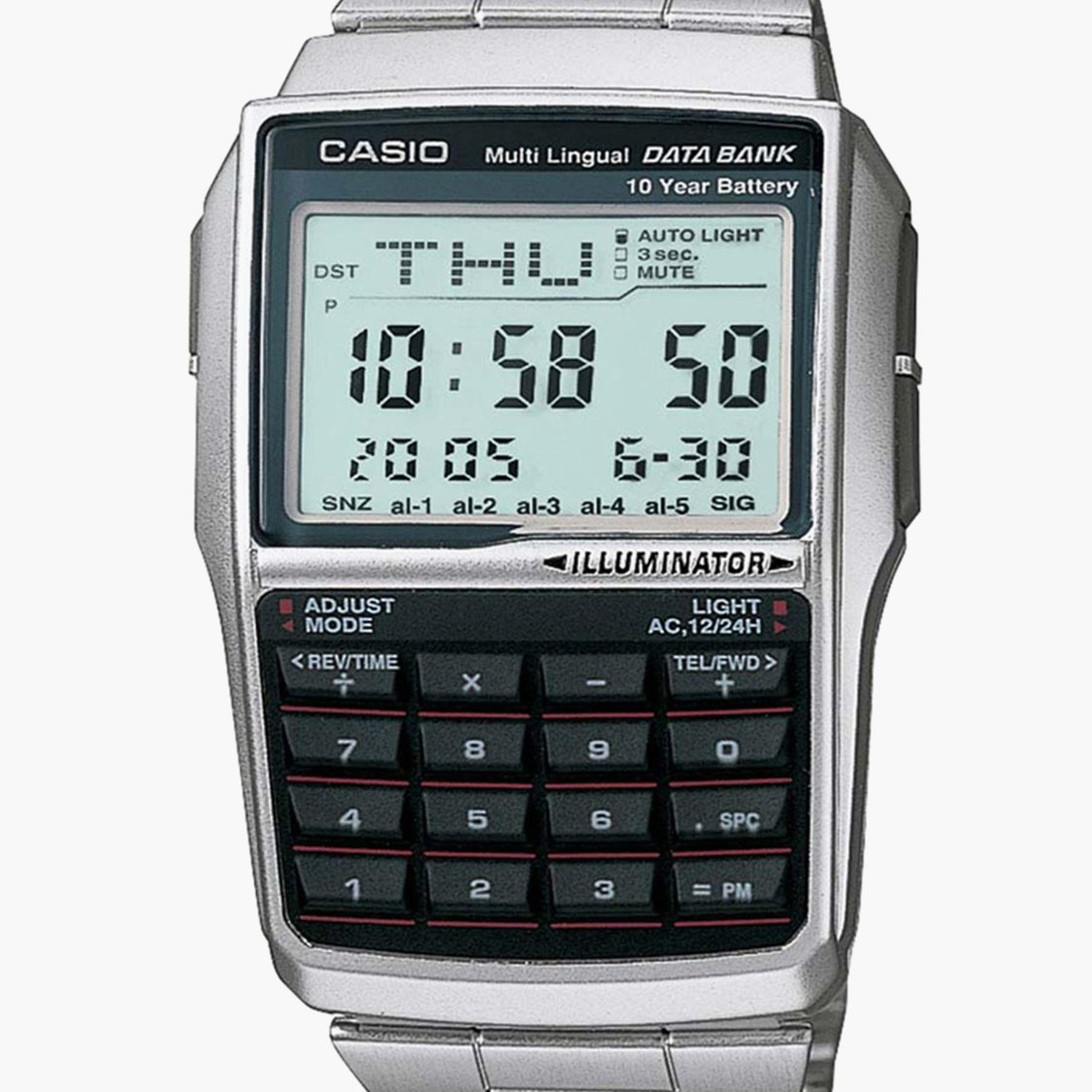 CASIO Vintage Digital Calculator Watch - DB36