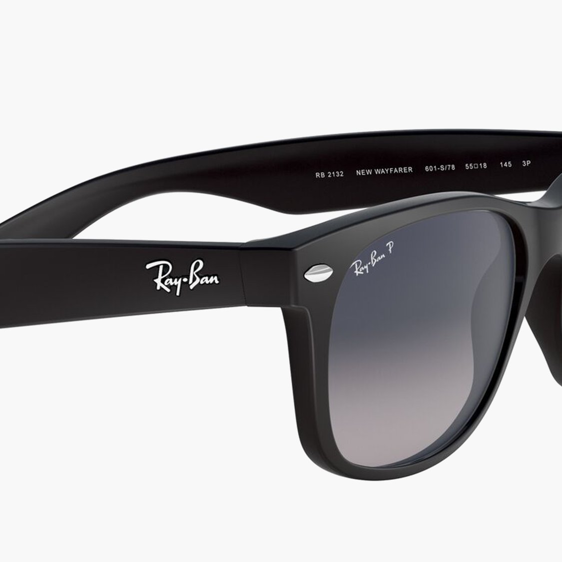 RAY-BAN Polarized Wayfarer Sunglasses - 0RB2132-601S78-55
