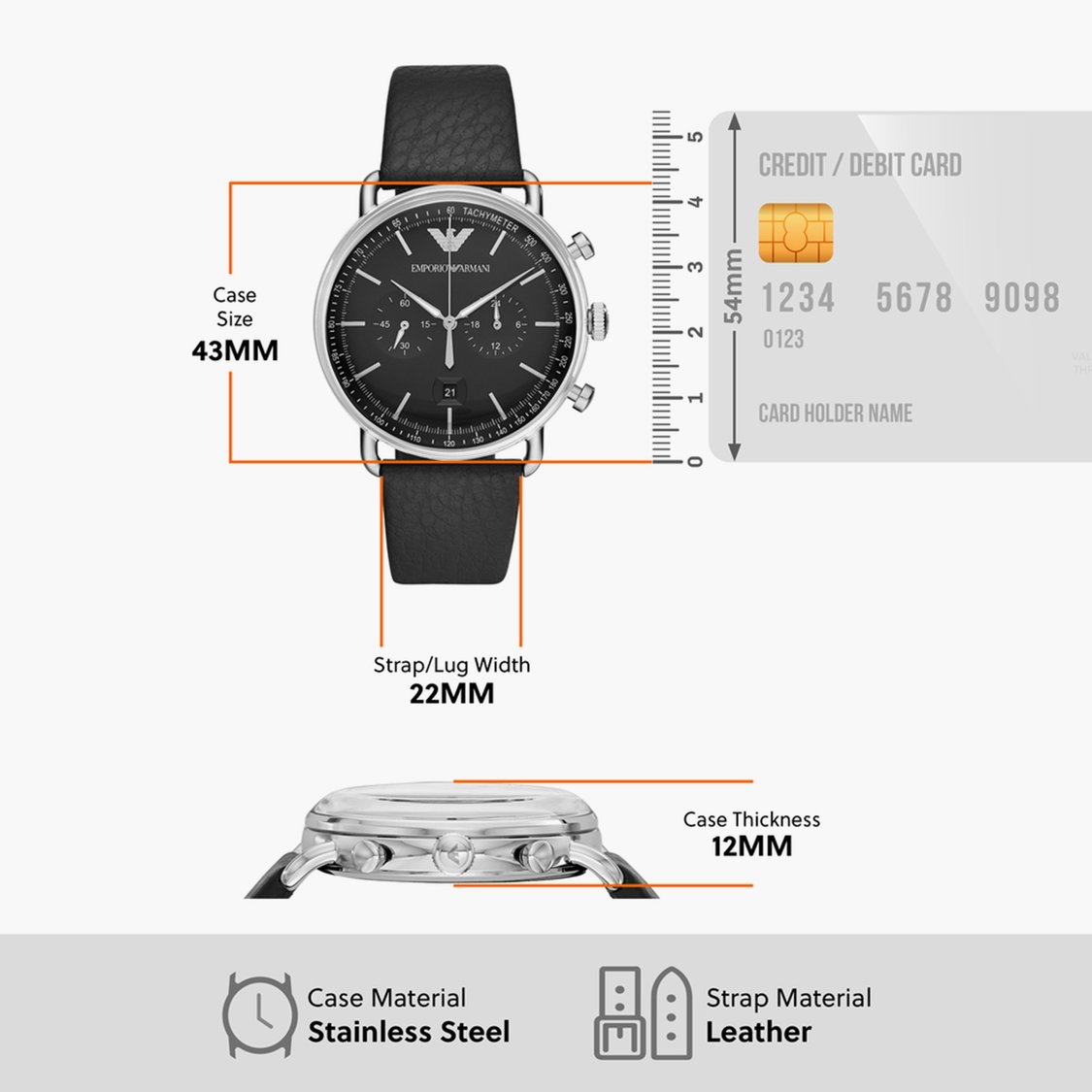 Buy EMPORIO ARMANI Aviator Men Chronograph Watch AR11143I from