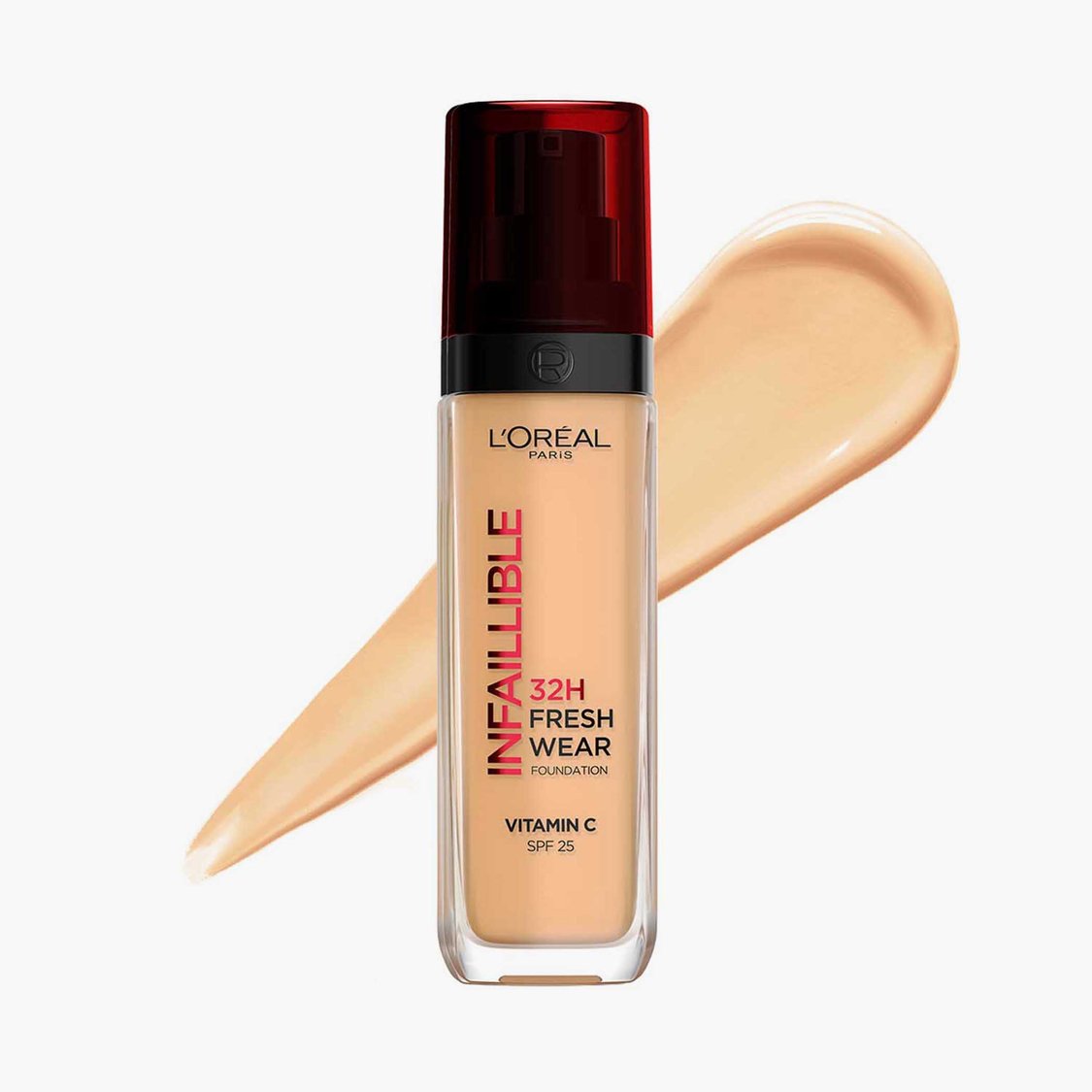 L'Oreal Paris Infallible 32H Fresh Wear Foundation - Natural Beige 125/Warm Undertone,30 ml